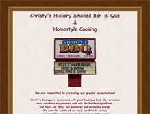 Tablet Screenshot of christysbbq.com